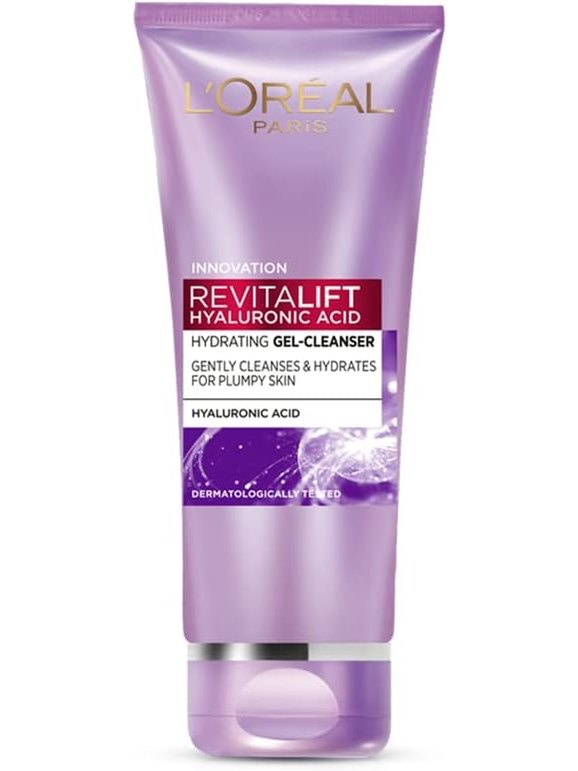 L’Oréal Paris L'Oreal Revitalift Gel Cleanser, Gentle Cleansing and Hydration, With Hyaluronic Acid, 100 ml