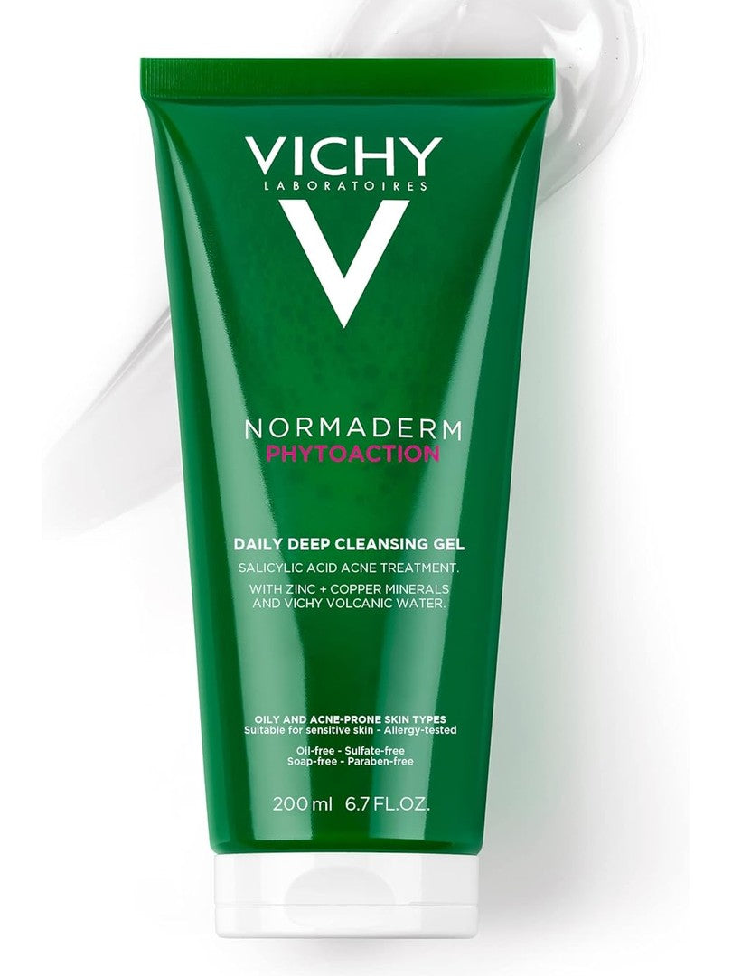 Vichy Normaderm Phytosolution Face Cleanser Gel for Oily/Acne Skin with Salicylic Acid 400ml
