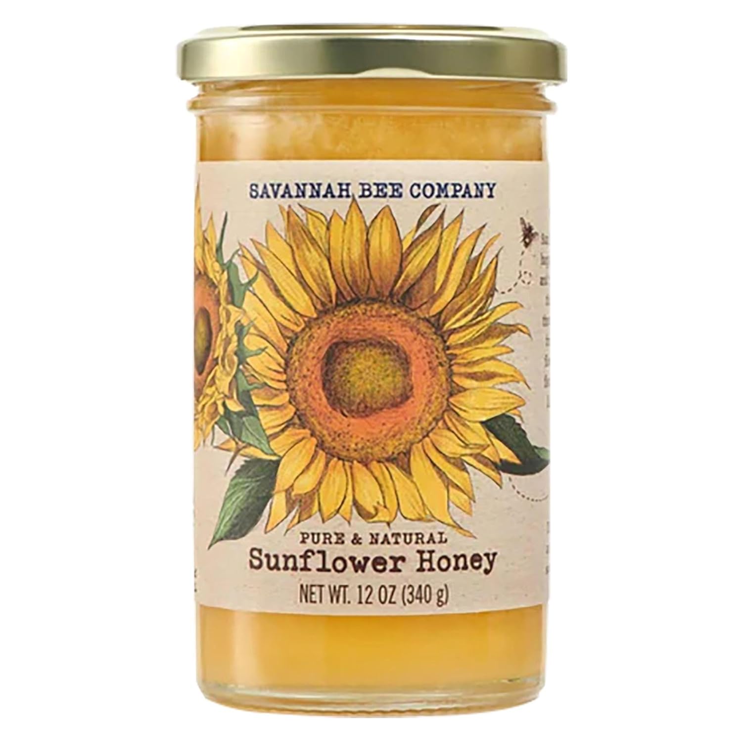 Savannah Bee Company Hot Honey Gluten Free and 100% Pure Honey Infused with Sweet Wildflower- Heat from Wildflower and Habanero Peppers 12 oz Squeeze Bottle