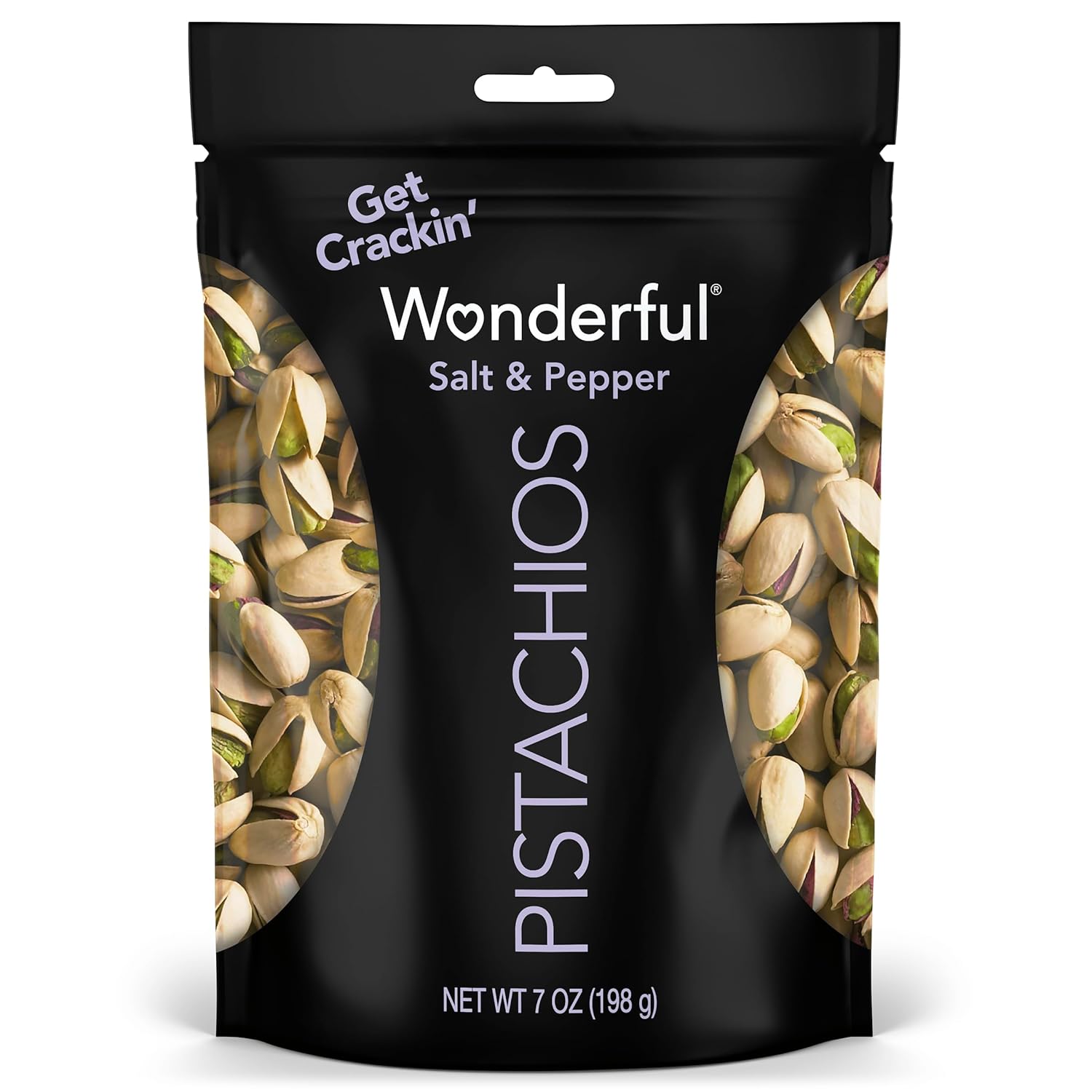 Wonderful Pistachios In Shell, Salt & Pepper Flavored Nuts, 48 Ounce Bag, Protein Snacks, Gluten Free, Healthy Snacks for Adults
