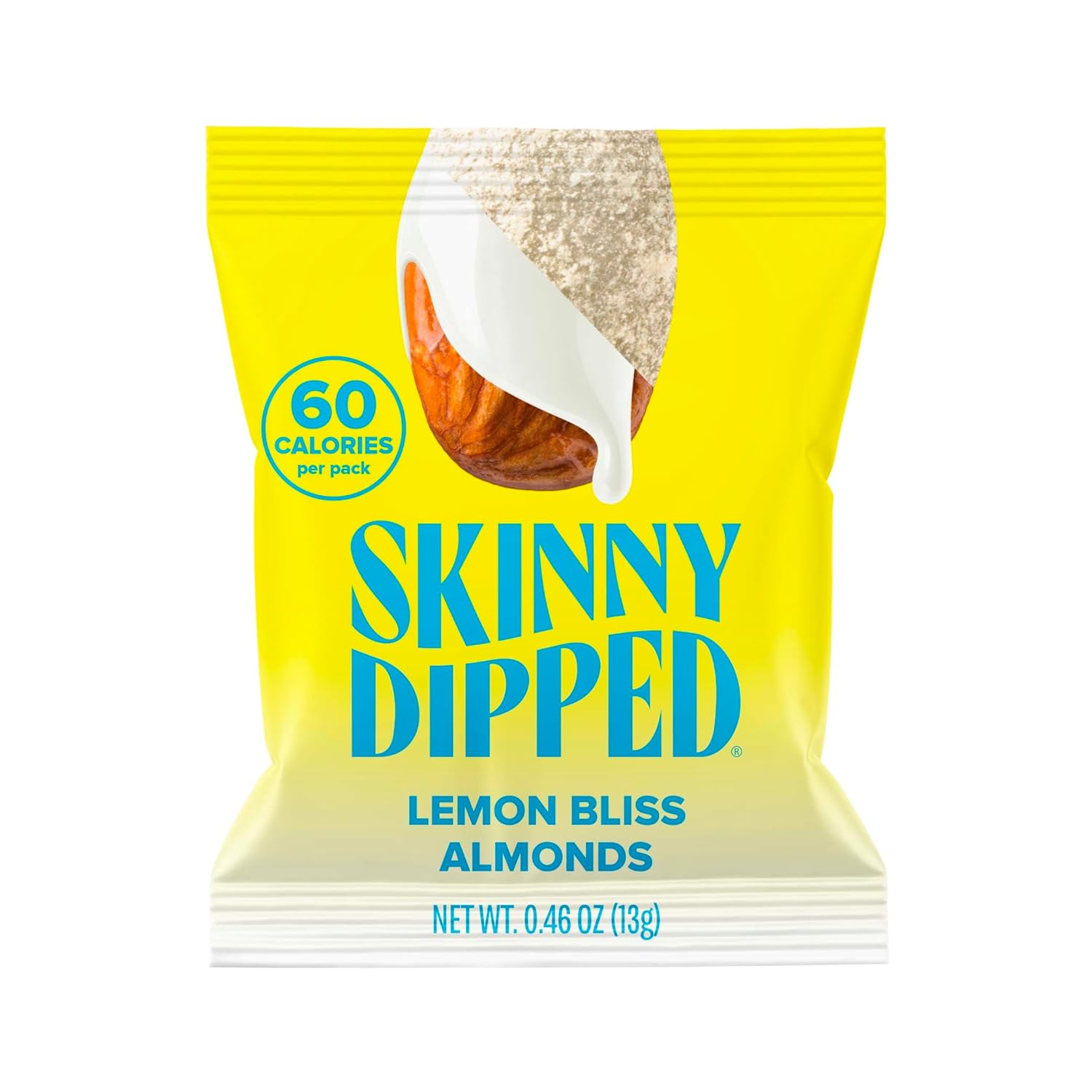 SkinnyDipped Snack Attack Minis Almond Variety Pack, Healthy Snack, Plant Protein, Gluten Free, 0.46 oz Mini Bags, Pack of 25