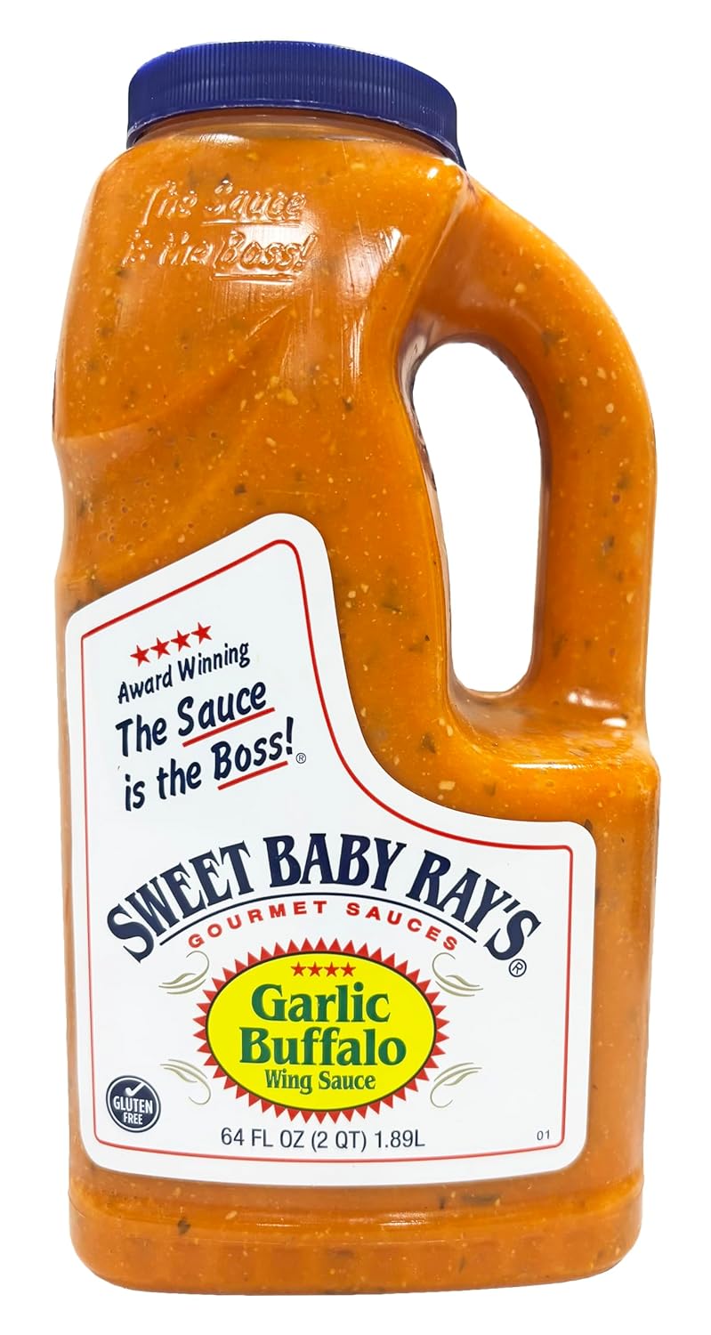 Sweet Baby Ray's Award Winning Sauce | Lemon Pepper Flavor | 64 oz Bottle | Kosher | Gluten Free | Made in the USA