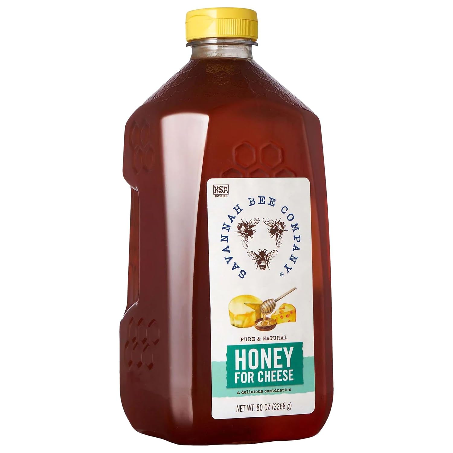 Savannah Bee Company Hot Honey Gluten Free and 100% Pure Honey Infused with Sweet Wildflower- Heat from Wildflower and Habanero Peppers 12 oz Squeeze Bottle