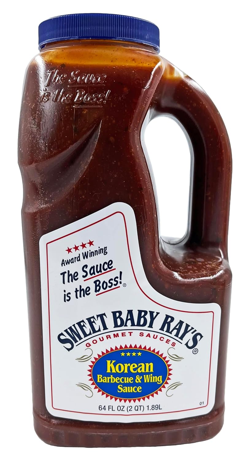 Sweet Baby Ray's Award Winning Sauce | Lemon Pepper Flavor | 64 oz Bottle | Kosher | Gluten Free | Made in the USA