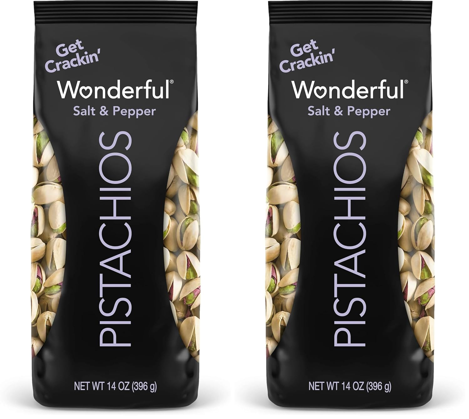 Wonderful Pistachios In Shell, Salt & Pepper Flavored Nuts, 48 Ounce Bag, Protein Snacks, Gluten Free, Healthy Snacks for Adults