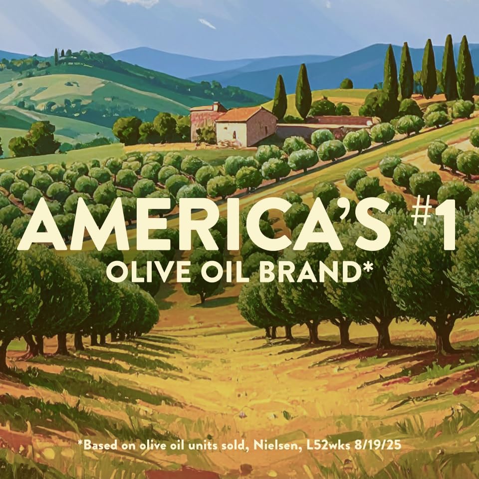 Pompeian Smooth Extra Virgin Olive Oil, Contains Polyphenols, First Cold Pressed, 68 Fl Oz