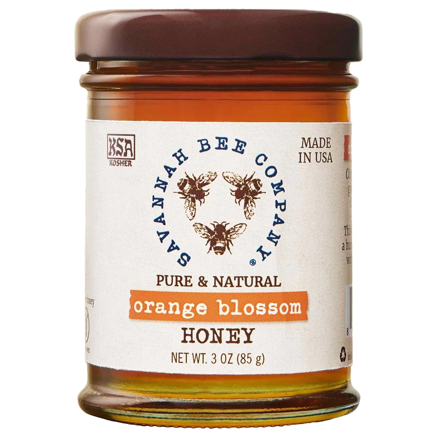 Savannah Bee Company Hot Honey Gluten Free and 100% Pure Honey Infused with Sweet Wildflower- Heat from Wildflower and Habanero Peppers 12 oz Squeeze Bottle