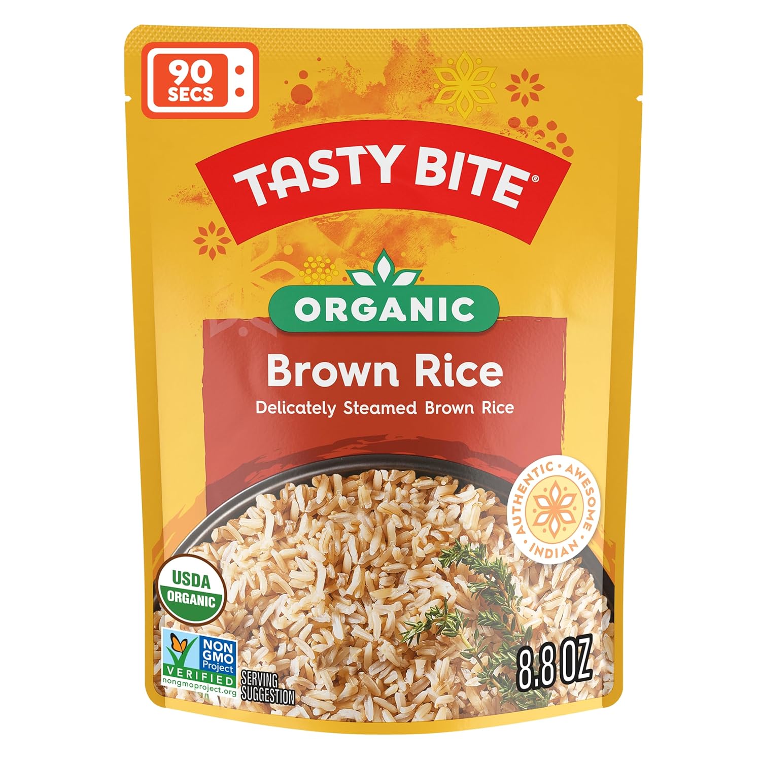 Tasty Bite Organic Brown Rice, 8.8 Ounce (Pack of 12)