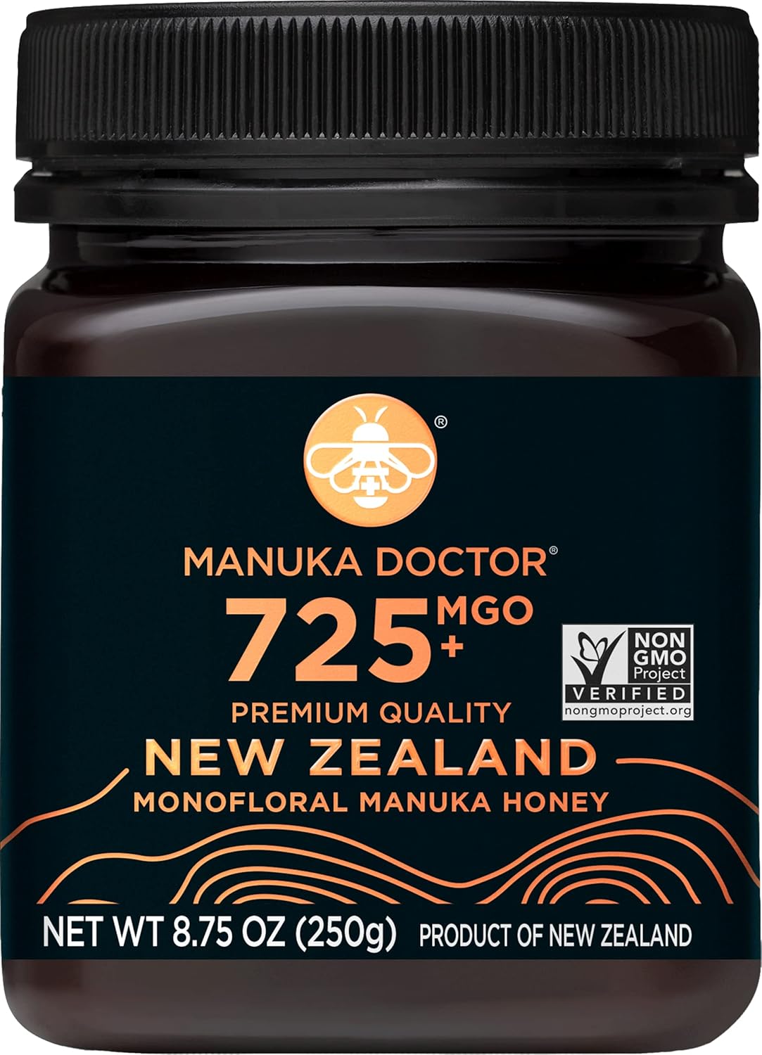 Manuka Doctor - MGO 525+ Manuka Honey Monofloral, 100% Pure New Zealand Honey. Certified. Guaranteed. Raw. Non-GMO (8.75 oz)