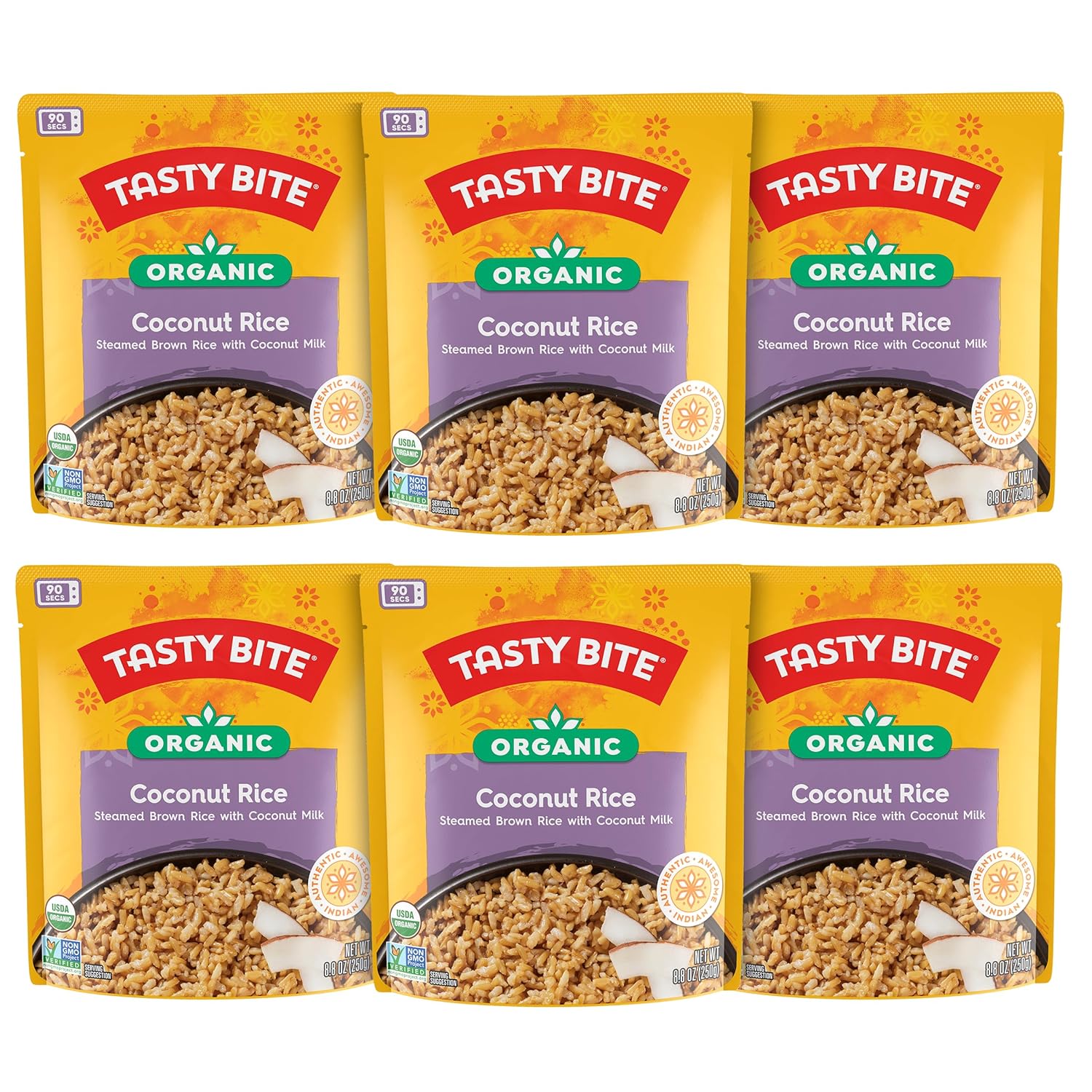 Tasty Bite Organic Brown Rice, 8.8 Ounce (Pack of 12)