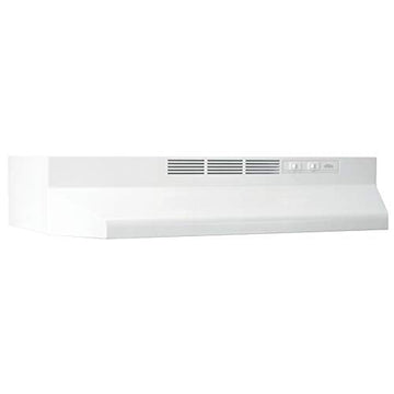 Broan-NuTone 413001 Non-Ducted Ductless Range Hood with Lights Exhaust Fan for Under Cabinet, 30-Inch, White