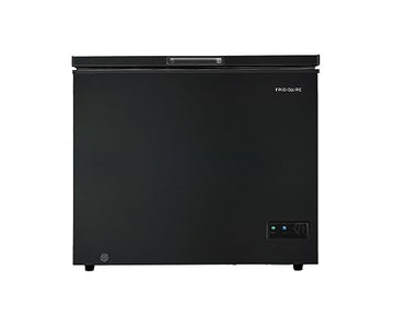 FRIGIDAIRE EFRF7003-BLACK Chest Deep Freezer, 7 Cu. Ft, Black Adjustable Thermostat-Removable Vinyl Coated Wire Basket-Easy Defrost Drain