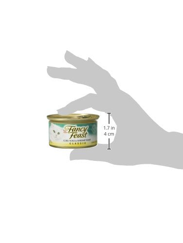 Purina Fancy Feast Seafood Classic Paté Collection Grain Free Wet Cat Food Variety Pack - (Pack of 30) 3 oz. Cans