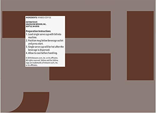 Amazon Brand - Solimo Dark Roast Coffee Pods, Compatible with Keurig 2.0 K-Cup Brewers, 100 Count (Pack of 1)