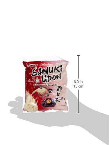 Miyako Sanuki Udon Nudeln, gekocht, 12er Pack (12 x 200 g)