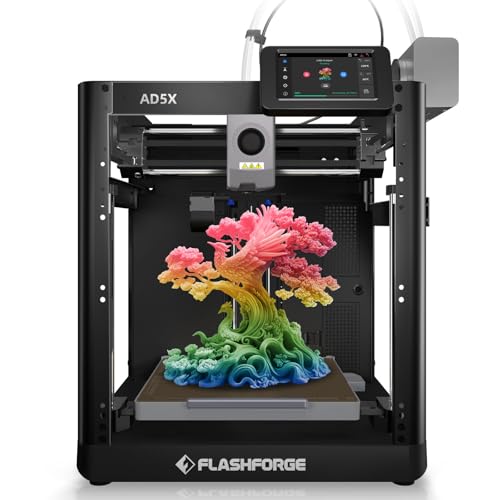 FLASHFORGE AD5X 3D Printer,Multi-Color Printing, 220x220x220mm Build Volume