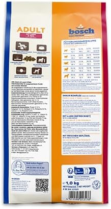 bosch HPC Adult mit Lamm & Reis | Hundetrockenfutter für ausgewachsene Hunde aller Rassen | 1 x 15 kg