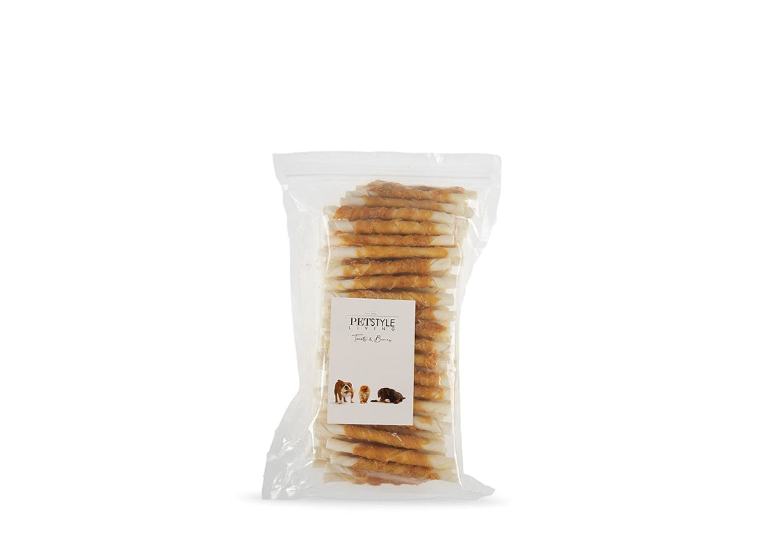Kaustange mit Huhn - Hundesnack - 12,5cm - 100 Stück