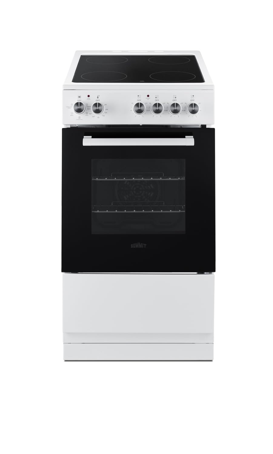 Summit 24” Electric Smooth Top Range, Large 2.44 cu.ft. oven. ADA Compliant, White- REXT24W
