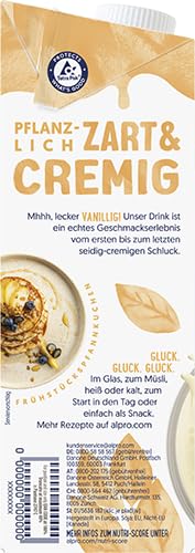 Alpro Sojadrink Vanille Pflanzlicher Drink Vegan 8x1L