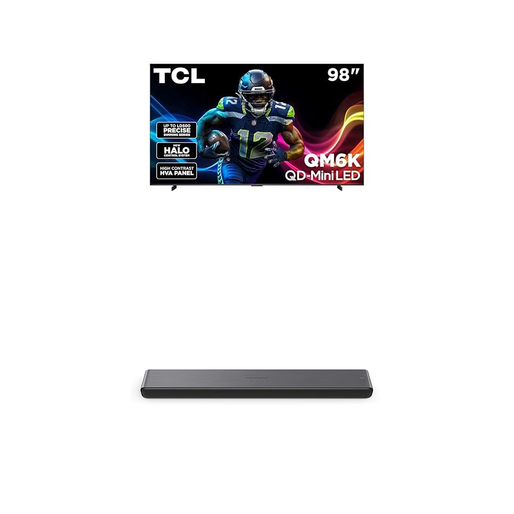 TCL 55 Inch Class QM6K Series | Mini LED QLED 4K HDR | 55QM6K, 2025 Model | 120HZ-144HZ High Brightness Smart Google TV Dolby Atmos Onkyo Audio | Voice Remote Alexa Gaming Streaming Television
