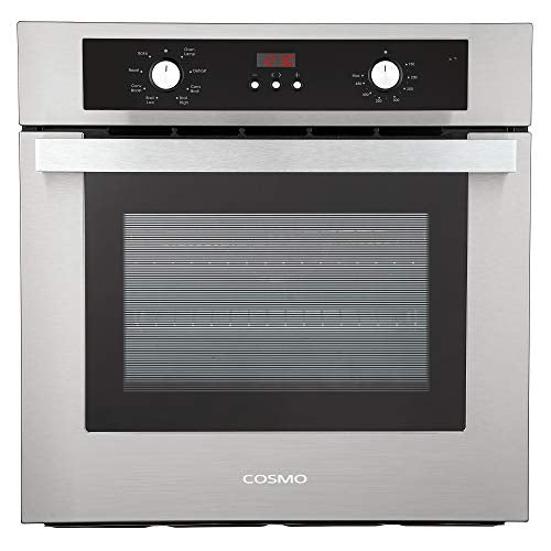 COSMO C51EIX 24 in. Lumin Collection 24 in. Lumin Collection 2.9 cu. ft. Electric Wall Oven, 8 Functions & Turbo True European Convection in Stainless Steel