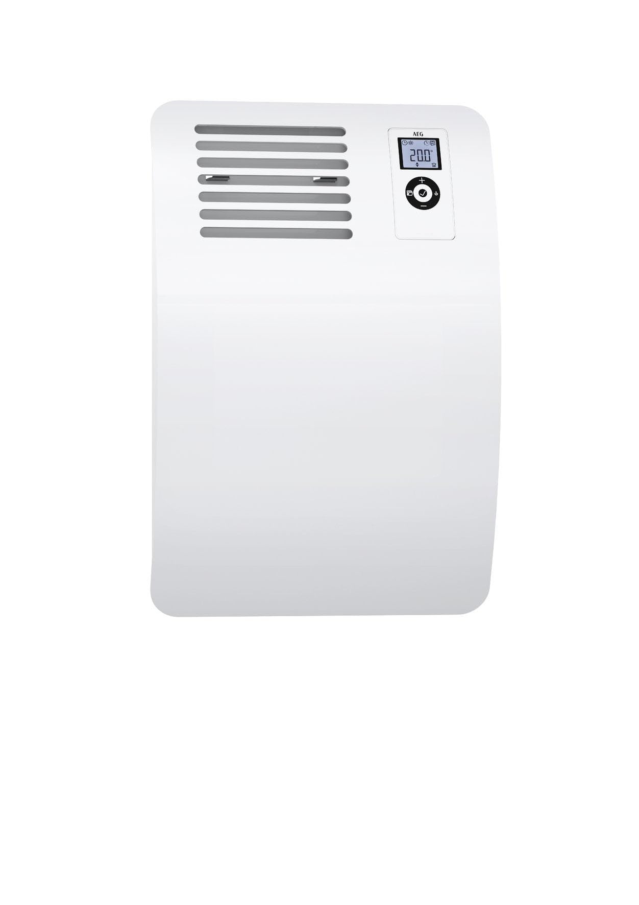 AEG Wandkonvektor WKL 505, Elektroheizung energiesparend, 500 W für ca. 6 m², LCD-Display, Wochenzeitschaltuhr, 236531