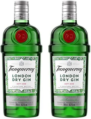 Tanqueray London Dry Gin | aromatischer Gin | 4-fach destilliert auf englischem Boden | 43,1% vol | 1000ml Einzelflasche