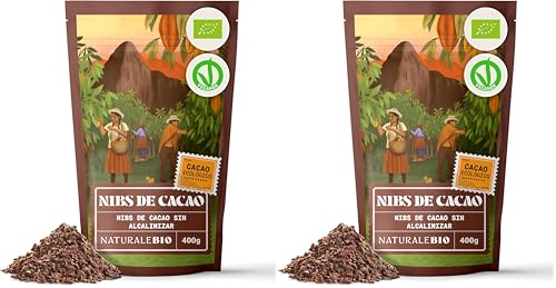 NaturaleBio Kakao Pulver Bio 1kg. Organic Cacao Pulver, Roh & Ungesüßt, Ideal für Getränke, Smoothies & Backen, Reich an Magnesium & Phosphor, Geprüft auf Schwermetalle