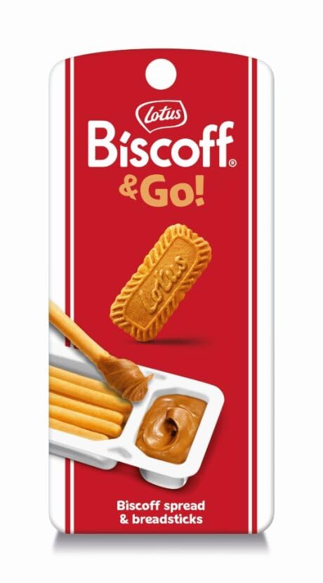 Lotus Biscoff & GO, Cookie Butter and Breadsticks Snack Pack, non-GMO + Vegan, 1.6 Oz (Pack of 8)