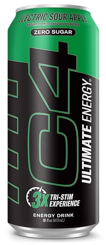 Cellucor C4 Ultimate | Pre Workout Sugar Free Energy Drink | Tri-Stim Experience with 300mg Caffeine + TeaCrine + Dynamine | Fruit Punch | 16oz (Pack of 12)