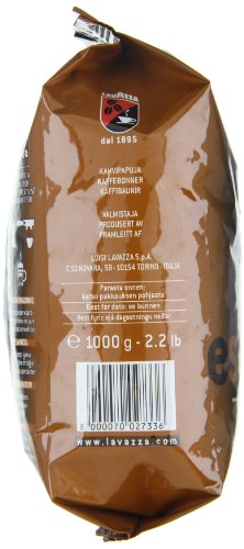Lavazza, Espresso Italiano Cremoso, Arabica und Robusta Kaffeebohnen, mit Aromanoten von Gewürzen und Kakao, Intensität 8/10, Mittlere Röstung, 1 Packung mit 1 Kg