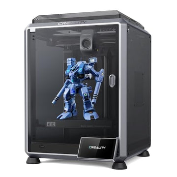 Creality K1C 3D Printer, 3D Printers with 600mm/s Fast Printing Speed, Support Carbon Fiber Filament 300℃ High-Temp Print, Auto Leveling and Clog-Free Direct Extruder 8.66x8.66x9.84 inch
