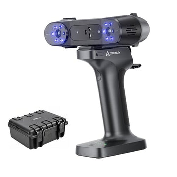 Creality 3D Scanner Raptor Pro and Scan Bridge Wireless Scanning, 3D Scanner for 3D Printing, High Precision 0.02mm, 60FPS Scanning Speed, 22+7 Blue Laser Lines