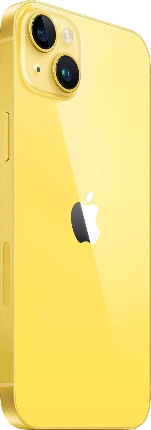 Apple iPhone 14 Plus, 128GB, Yellow - Unlocked (GSM Only) (Renewed)