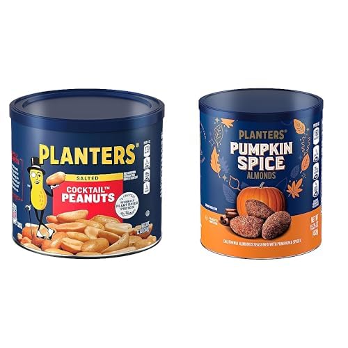 PLANTERS Redskin Spanish Peanuts, Roasted Salted Peanuts 12.5 oz Jars (Pack of 6)