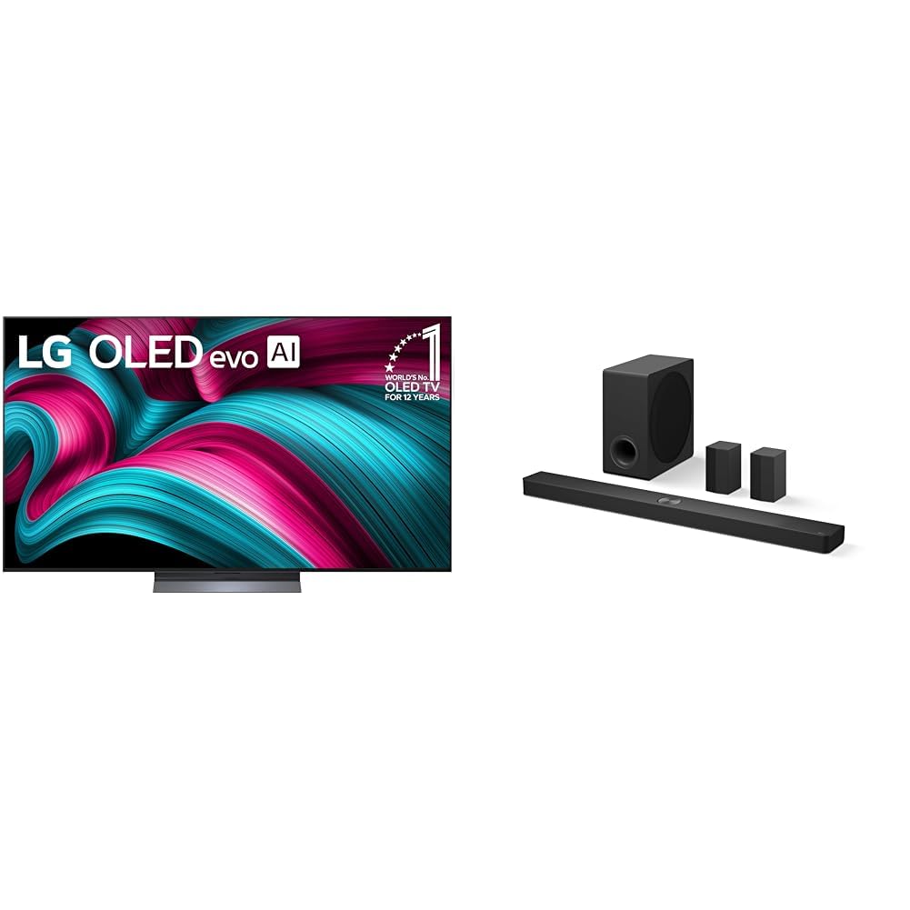 LG 65-Inch Class OLED evo AI 4K C5 Series Smart TV w/Dolby Atmos, Dolby Vision, HDR10, AI Super Upscaling 4K, Filmmaker Mode, Wow Orchestra, Alexa Built-in (OLED65C5PUA, 2025)