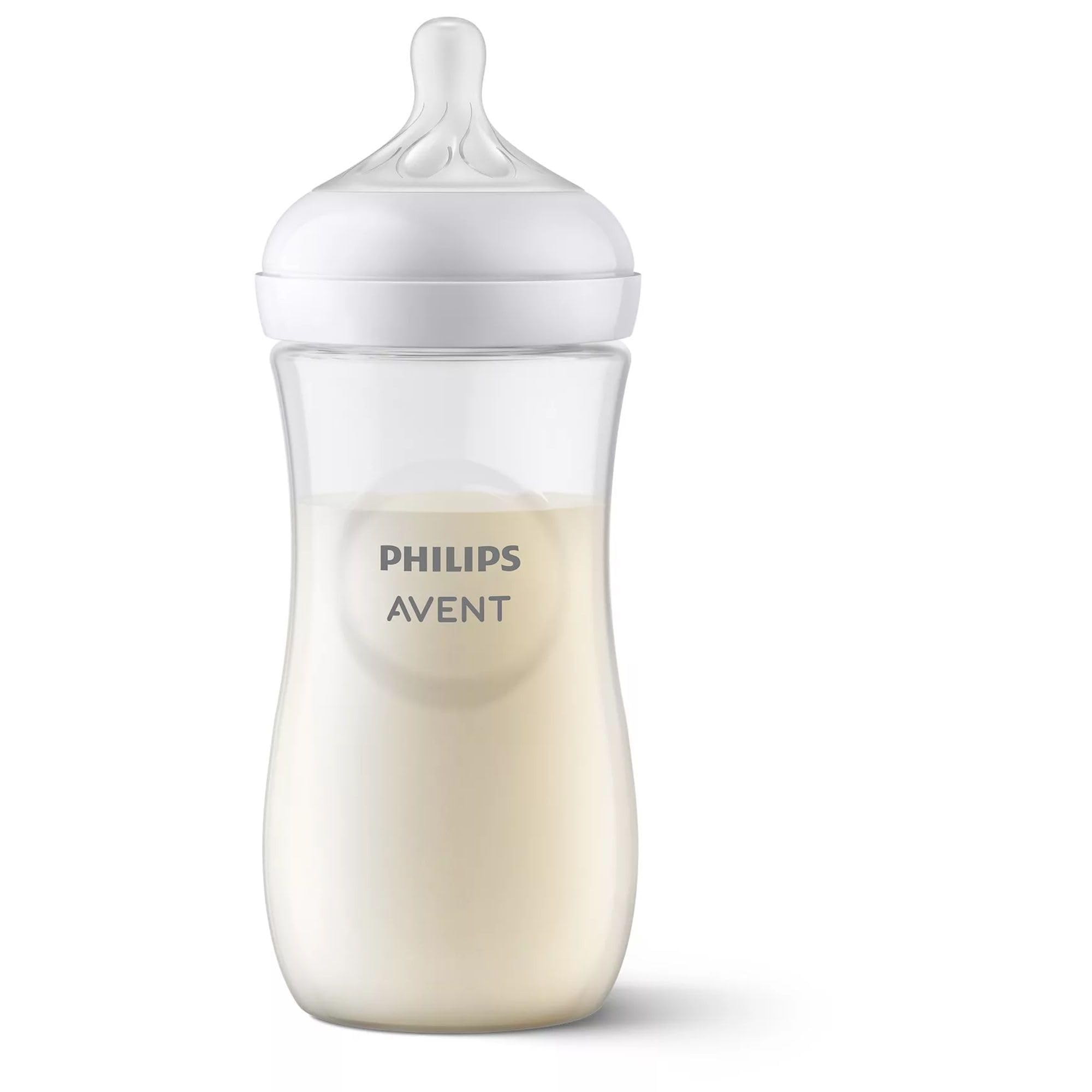 Philips Avent Natural Response Babyflasche mit 260 ml mit Saugern für mittleren Nahrungsfluss (Durchflussrate 3), 3er-Pack, SCY903/03