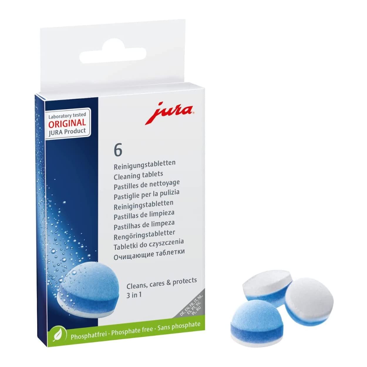 Jura ENA 4 Metropolitan Black Espresso Machine Bundle 3-Phase Cleaning Tablets Clearyl Smart+ Filter Cartridge Water Stabilizer (2-Pack) (4 Items)