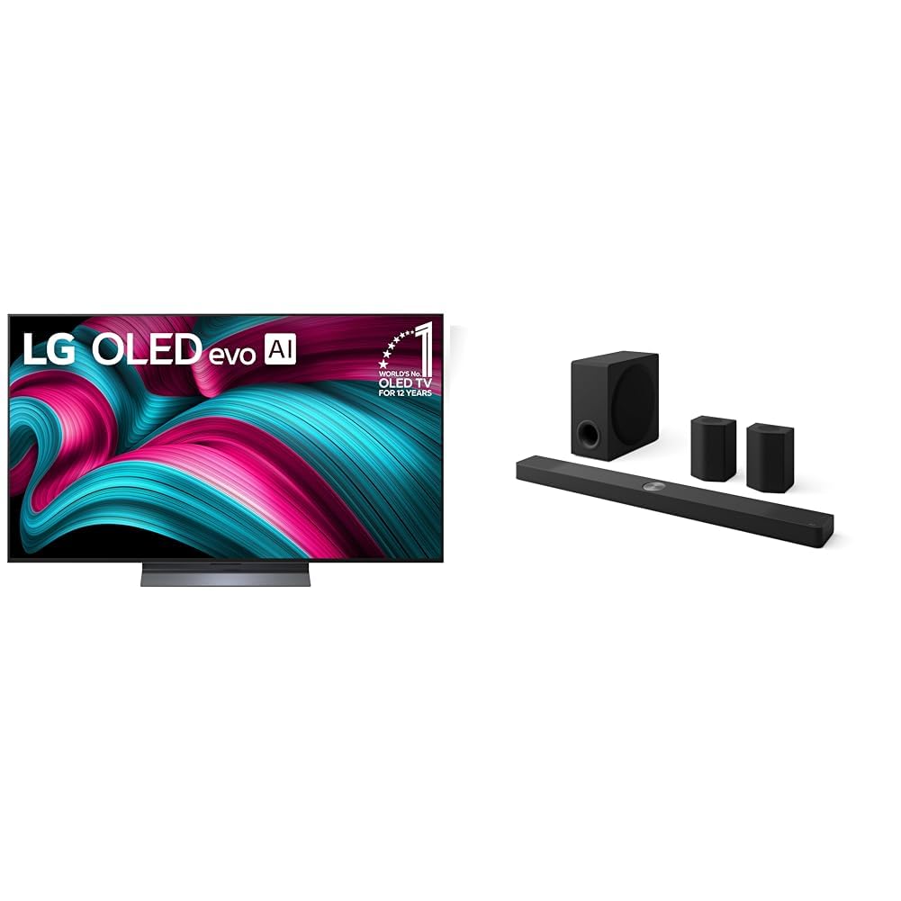 LG 65-Inch Class OLED evo AI 4K C5 Series Smart TV w/Dolby Atmos, Dolby Vision, HDR10, AI Super Upscaling 4K, Filmmaker Mode, Wow Orchestra, Alexa Built-in (OLED65C5PUA, 2025)
