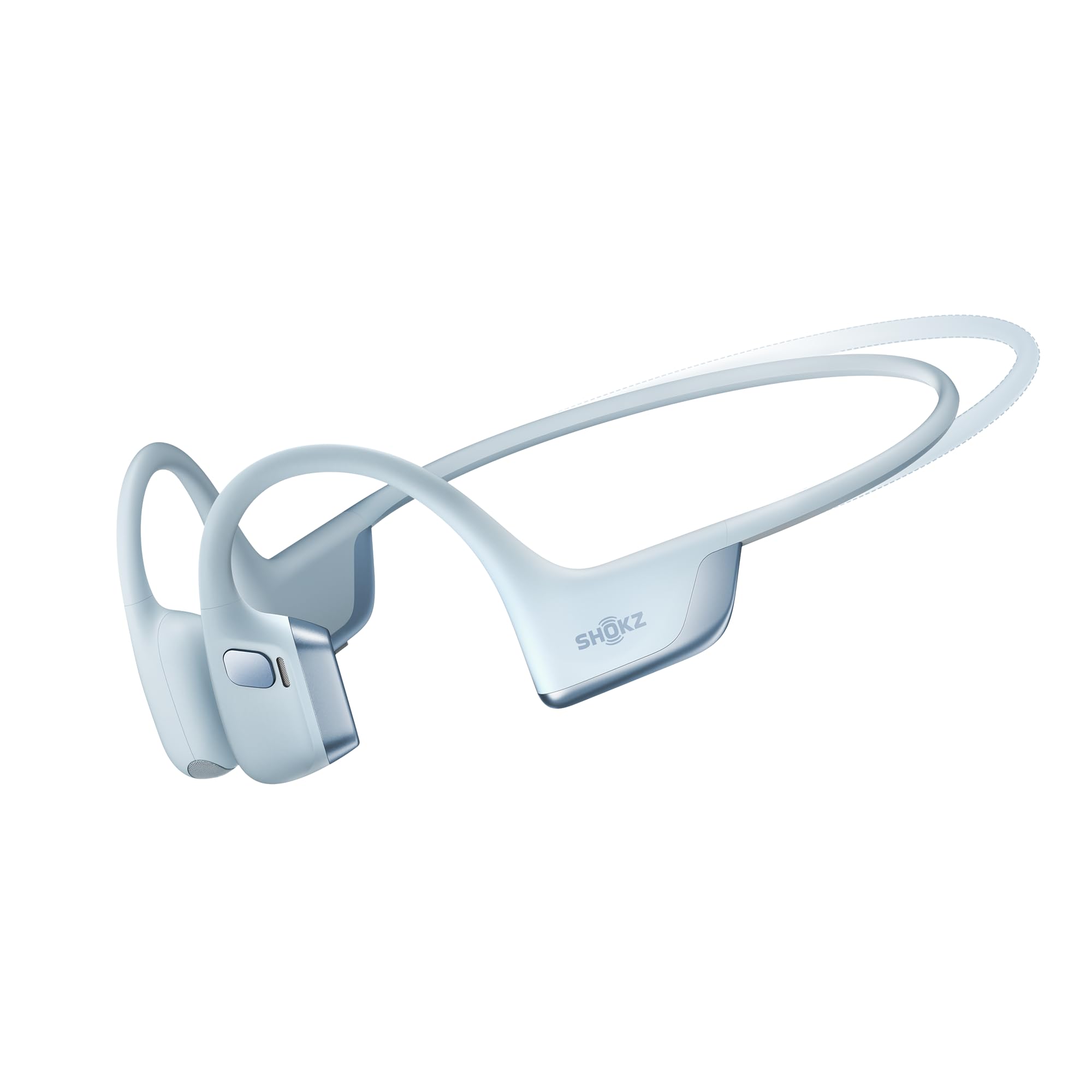 SHOKZ New OpenRun Pro 2- Bone Conduction Headphones, Open-Ear Bluetooth Wireless Sport Earphones for Running, Workouts - Sweat Resistant, Secure Comfortable Fit -Deep Bass, Smart Mic, Reflective Strip