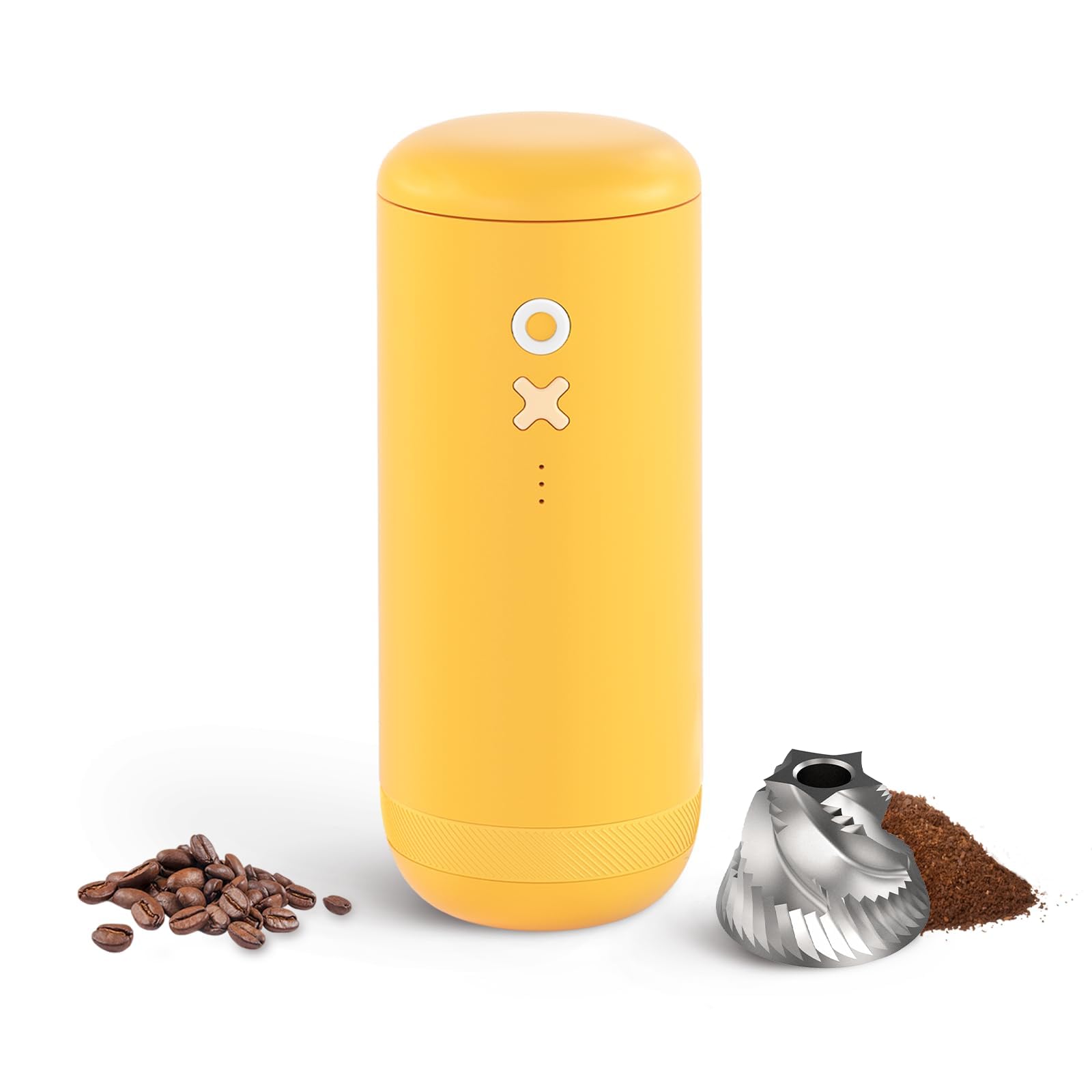 Nuttii Burr Electric Coffee Grinder, Matte Black | Portable, Quiet Adjustable Conical Burr, 20 Grind Settings, Espresso Pour-Over French Press Moka, Home Travel Use