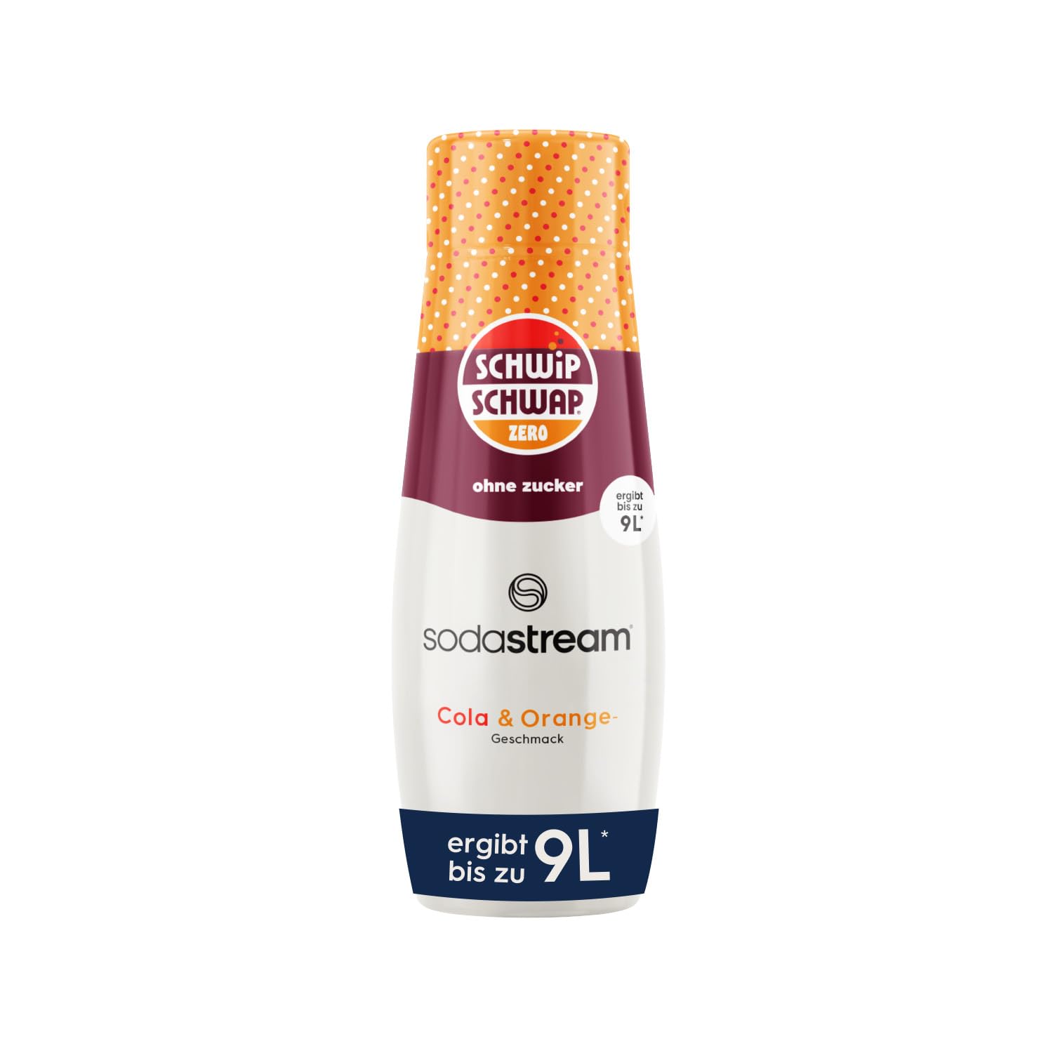 Sodastream drink mix Schwip Schwap Zero Zucker – zuckerfreier Sirup für gesprudeltes & stilles Wasser, 4er Pack (4 x 440 ml), ergibt bis zu 9L Fertiggetränk