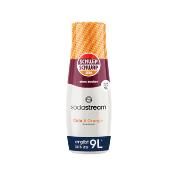 Sodastream drink mix Schwip Schwap Zero Zucker – zuckerfreier Sirup für gesprudeltes & stilles Wasser, 4er Pack (4 x 440 ml), ergibt bis zu 9L Fertiggetränk
