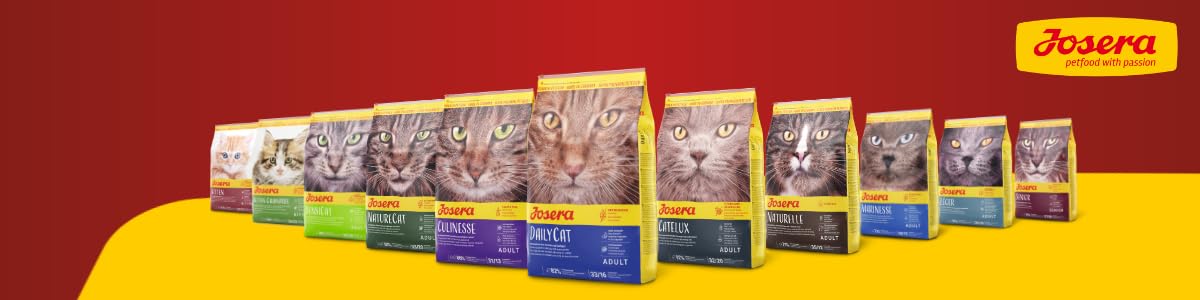 JOSERA Culinesse (1 x 10 kg) | Adult | Premium Trockenfutter für ausgewachsene wählerische Katzen | Lachs & Geflügel | gut verträglich | moderater Fettgehalt | weizenfrei | Katzenfutter | 1er Pack