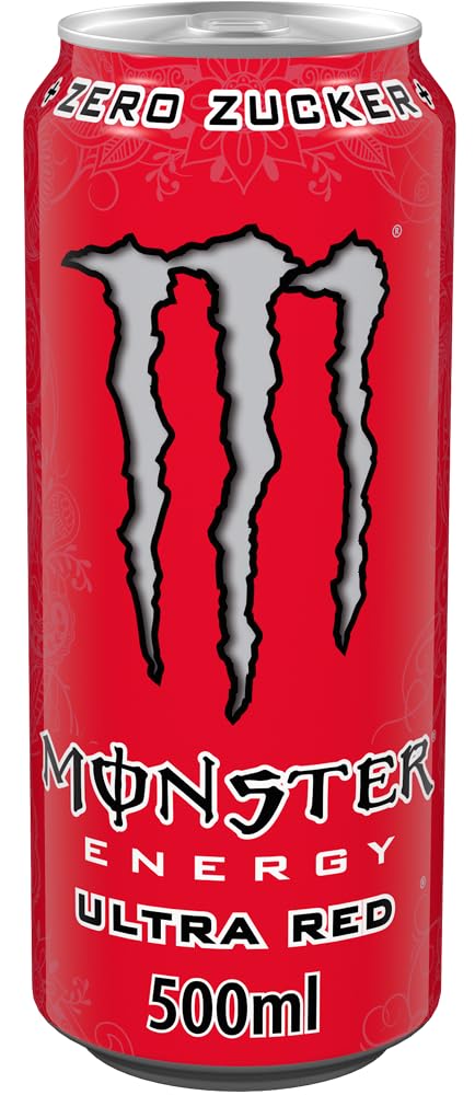 Monster Energy Ultra Fiesta - koffeinhaltiger Energy Drink mit leichtem Mango-Geschmack - ohne Zucker und ohne Kalorien - in praktischen Einweg Dosen (12 x 500 ml)