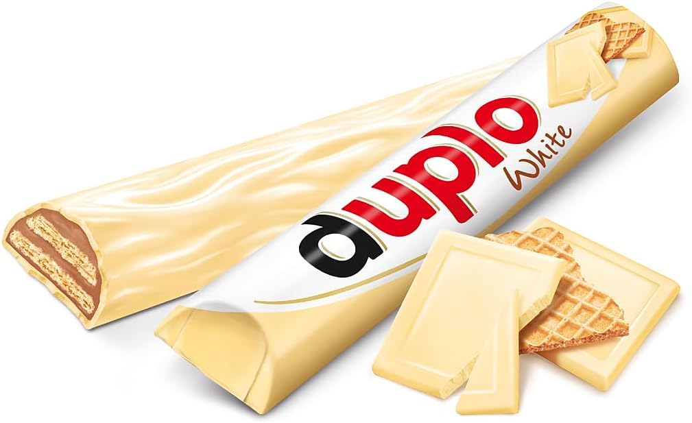 Duplo – Schokoriegel mit feiner Nugatcreme, knuspriger Waffel & zarter Vollmilchschokolade – Schmeckt knusperleicht – 1 Packung mit 10 Einzelriegeln (10 x 18,2 g)