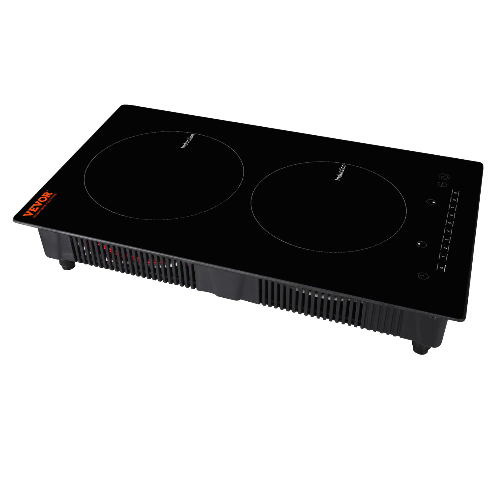 VEVOR Built-in Induction Electric Stove Top 30 Inch,5 Burners Electric Cooktop,9 Power Levels & Sensor Touch Control,Easy to Clean Ceramic Glass Surface,Child Safety Lock,240V