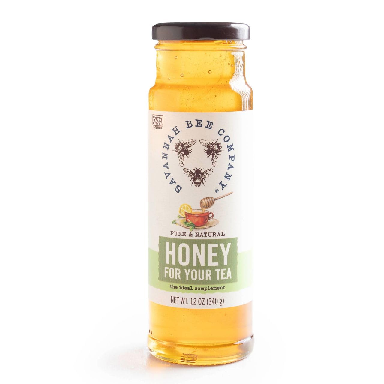 Savannah Bee Company Hot Honey Gluten Free and 100% Pure Honey Infused with Sweet Wildflower- Heat from Wildflower and Habanero Peppers 12 oz Squeeze Bottle