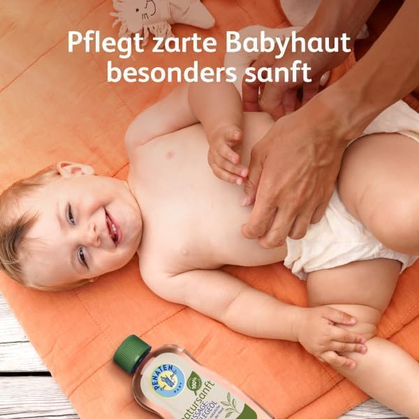 Penaten Pflegeöl 500ml, sanftes Baby Massageöl und Babyöl zur Pflege, Reinigung und Massage, ohne Parabene und Farbstoffe, für Neugeborene